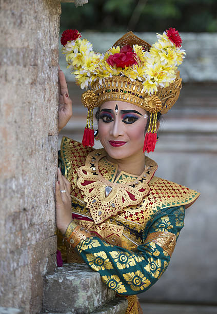 balinese dancer posing for the camera