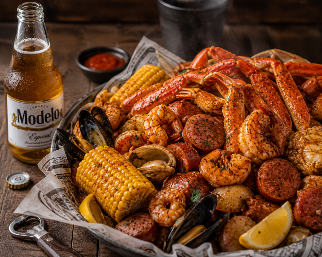 Lobster, Crab & Shrimp w/beer
